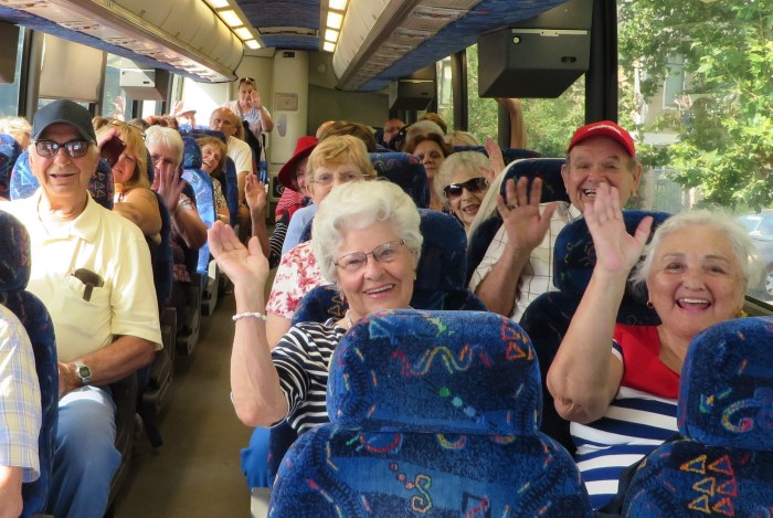 Senior rentner journeys adult synagogue touring